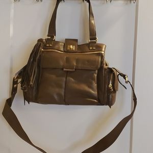 Diane von furstenberg  carryall leather bag